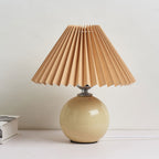 Contemporary Ceramic Table Lamp With Fabric Shade for Living Room — Greenwich Home & Living