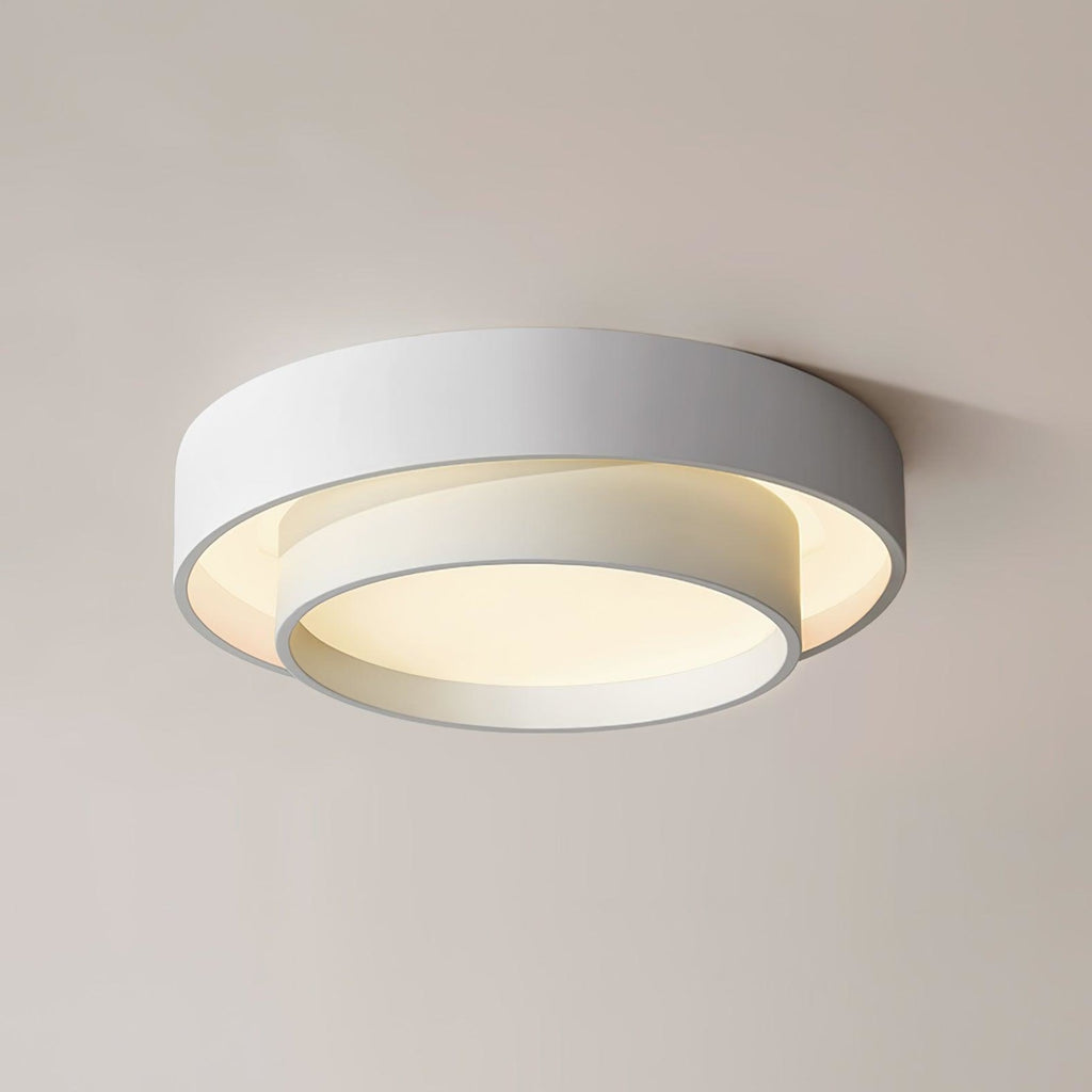 Minimalist Metal Flush Mount Ceiling Light With Bright Daylight LED — Greenwich Home & Living