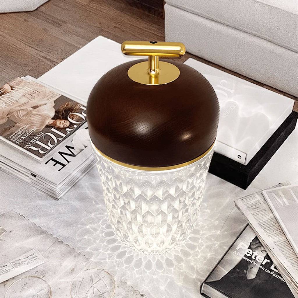 Contemporary Glass Table Lamp With Adjustable Color Temperature — Greenwich Home & Living
