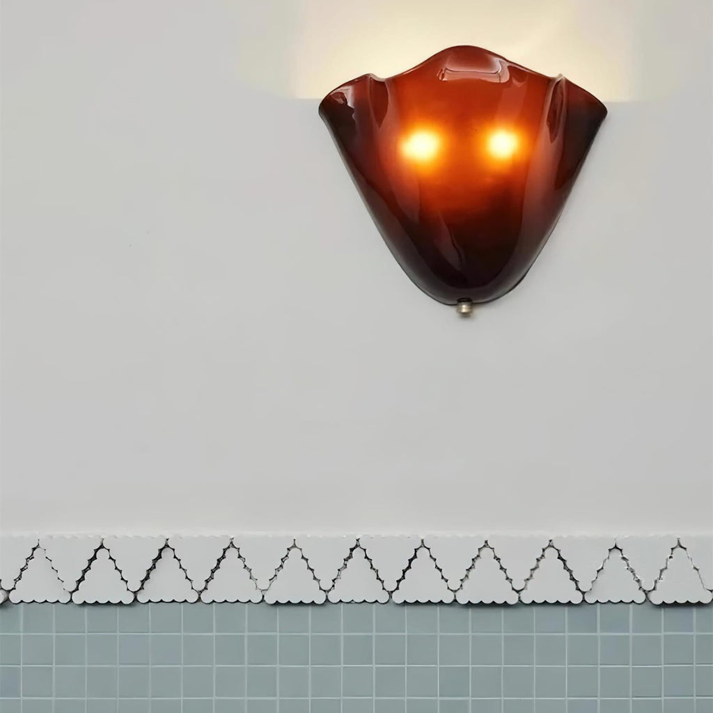 Retro Glass Wall Light With Warm Glow for Living Room and Hallway — Greenwich Home & Living