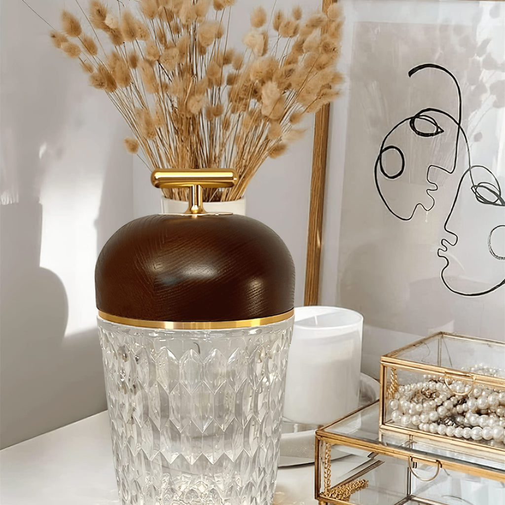 Contemporary Glass Table Lamp With Adjustable Color Temperature — Greenwich Home & Living