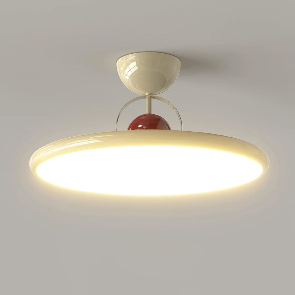 Retro Iron and Acrylic Semi-Flush Ceiling Light With Dimmable Color — Greenwich Home & Living