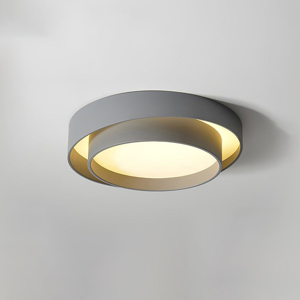 Minimalist Metal Flush Mount Ceiling Light With Bright Daylight LED — Greenwich Home & Living