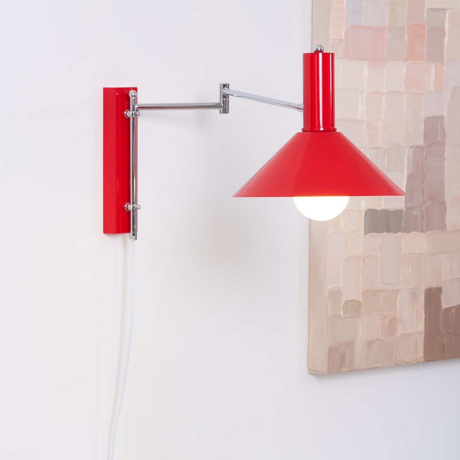 Retro Metal Wall Light With Tri-Color Lighting for Bedroom — Greenwich Home & Living