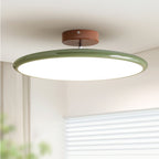 Retro Metal Semi-Flush Mount Ceiling Light With Three-Color Light — Greenwich Home & Living