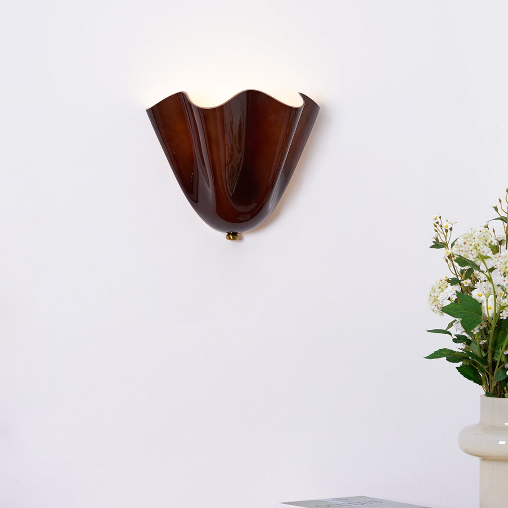 Retro Glass Wall Light With Warm Glow for Living Room and Hallway — Greenwich Home & Living