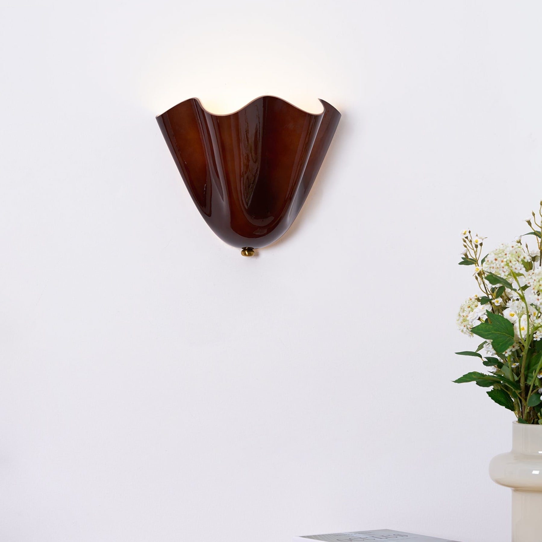 Retro Glass Wall Light With Warm Glow for Living Room and Hallway — Greenwich Home & Living