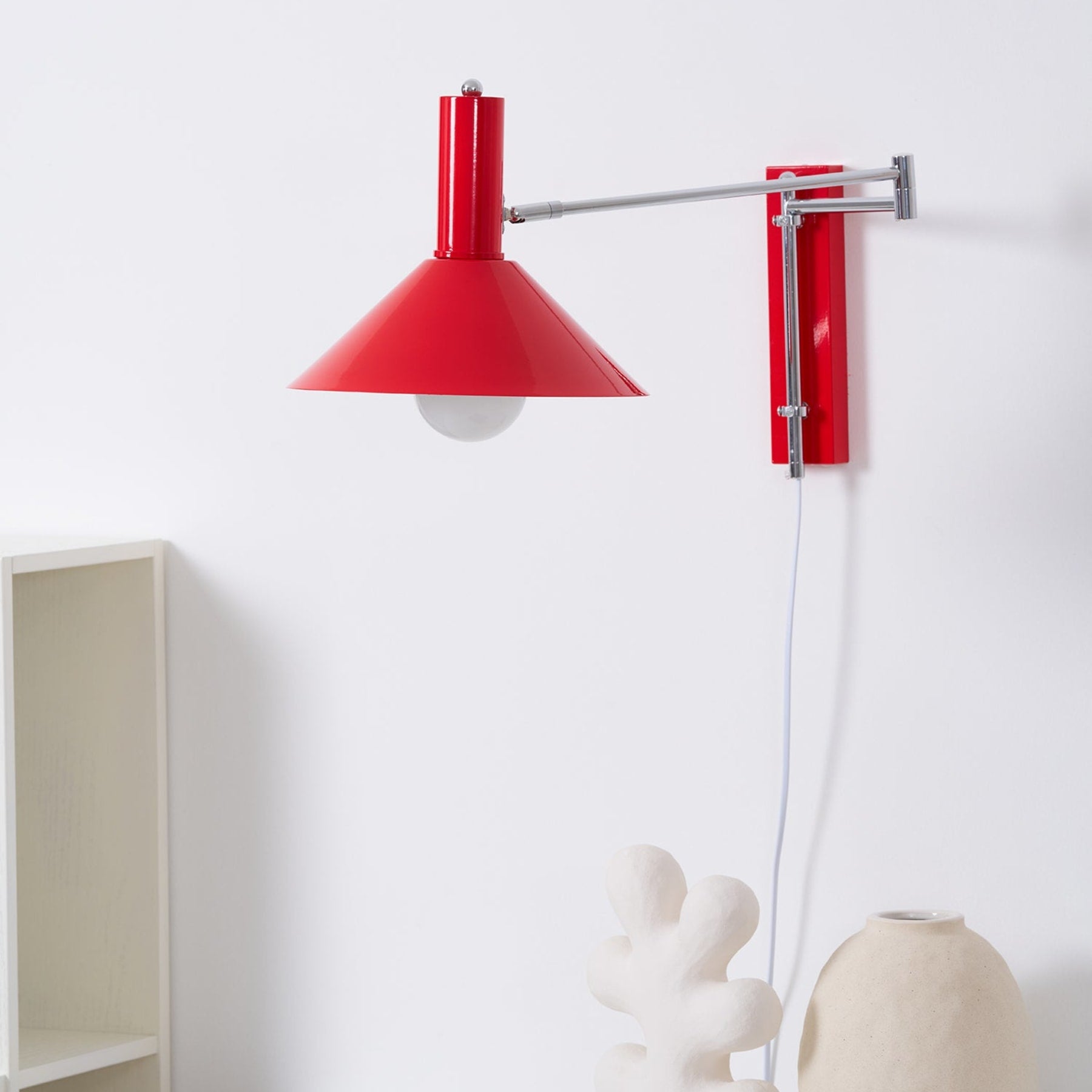 Retro Metal Wall Light With Tri-Color Lighting for Bedroom — Greenwich Home & Living