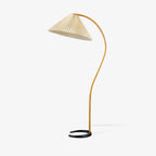 Scandinavian Wood Floor Lamp With Fabric Shade for Living Room — Greenwich Home & Living