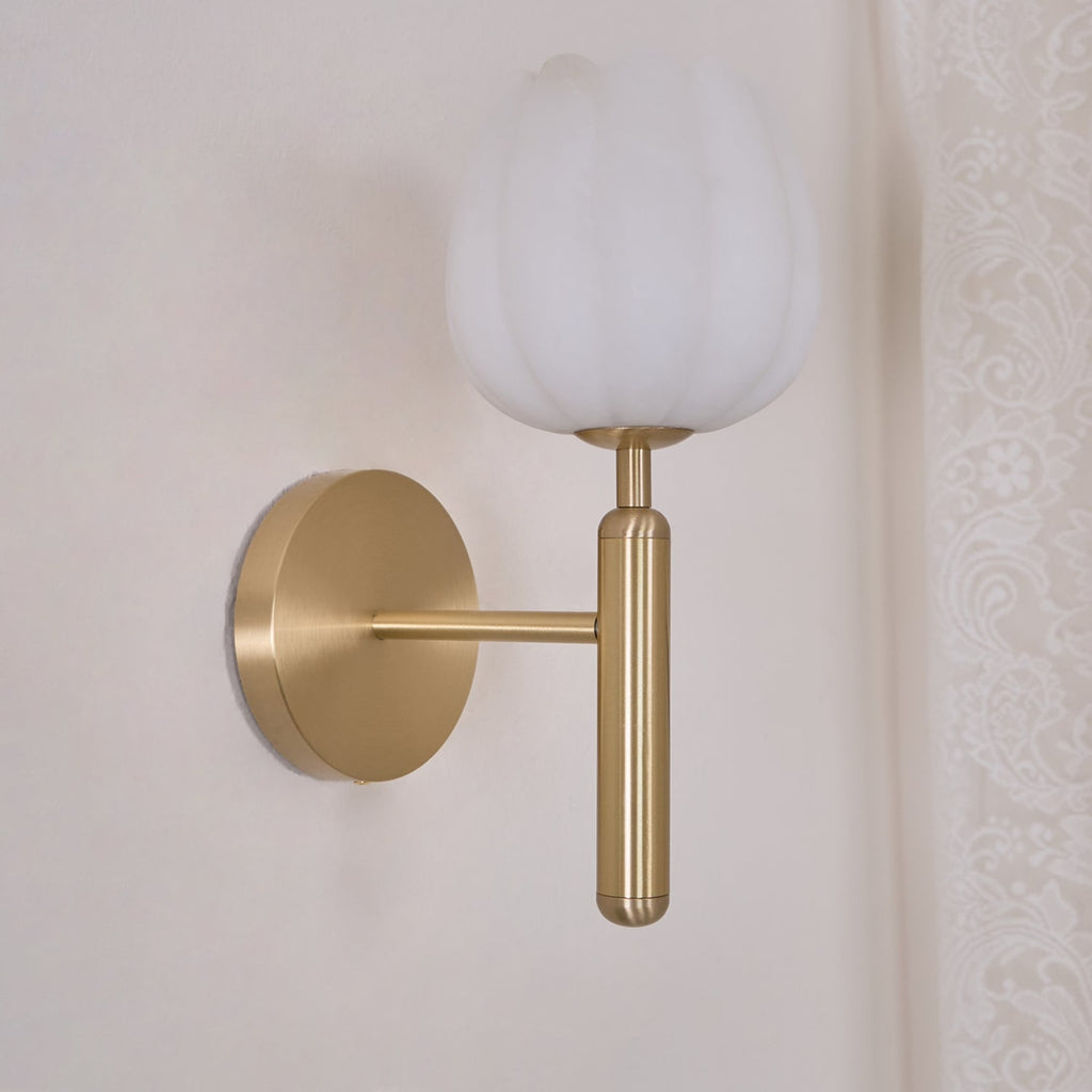 Contemporary Iron and Glass Wall Light With Dual Color Temperature — Greenwich Home & Living