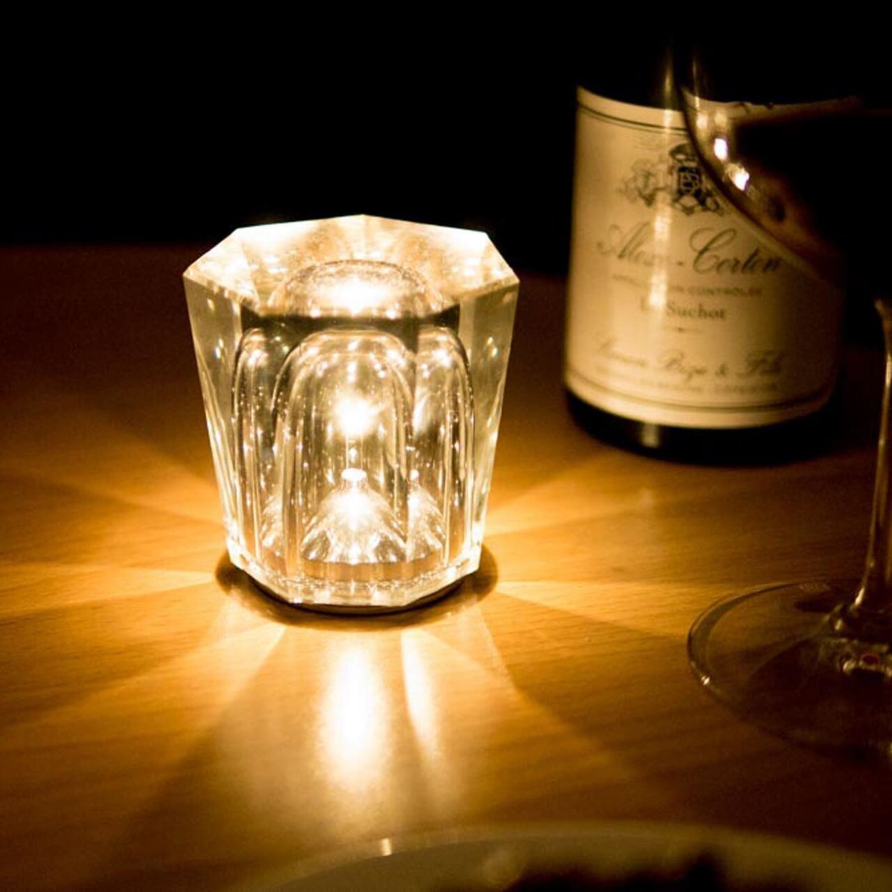 Modern Crystal Table Lamp With Warm Glow For Living Room and Bedroom — Greenwich Home & Living
