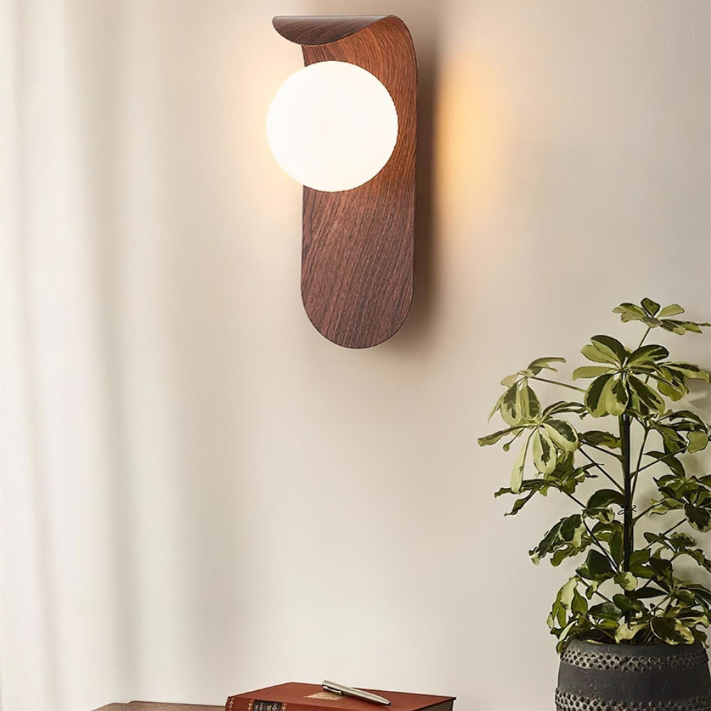 Minimalist Wood Wall Light With Tri-Color Changing Glow — Greenwich Home & Living
