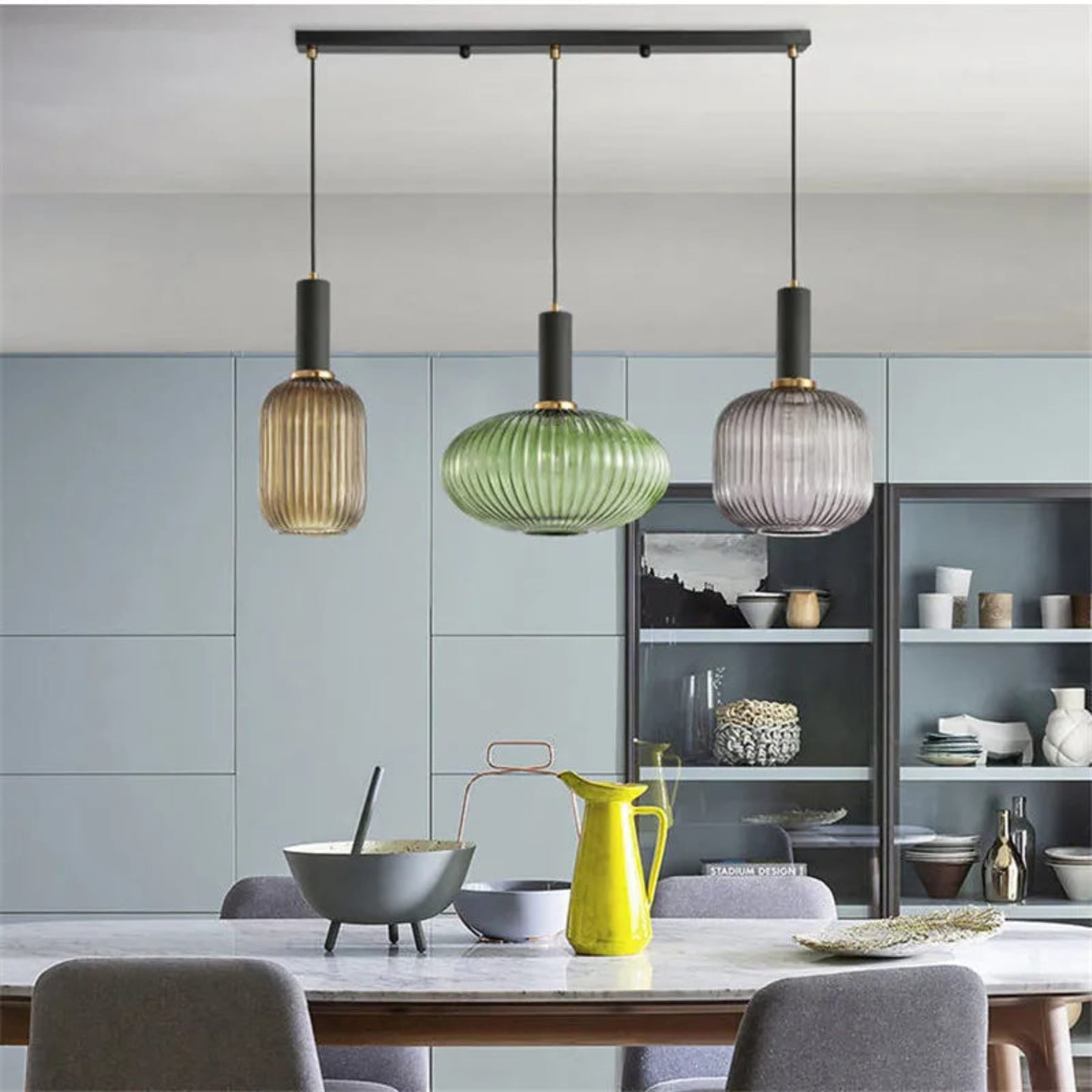 Contemporary Glass Pendant Light for Living and Dining Rooms — Greenwich Home & Living