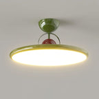 Retro Iron and Acrylic Semi-Flush Ceiling Light With Dimmable Color — Greenwich Home & Living