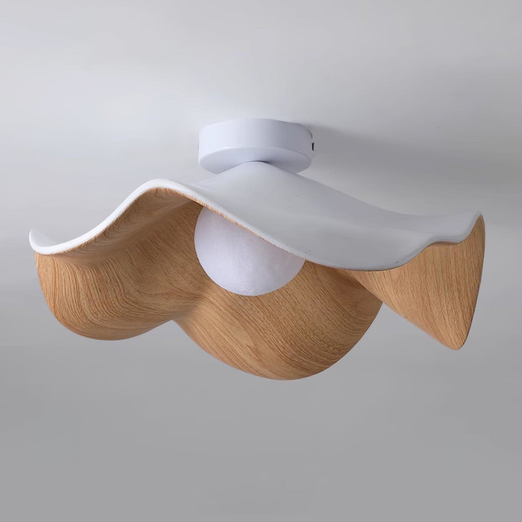 Scandinavian Resin Ceiling Light With Three-Color Light for Living Room — Greenwich Home & Living