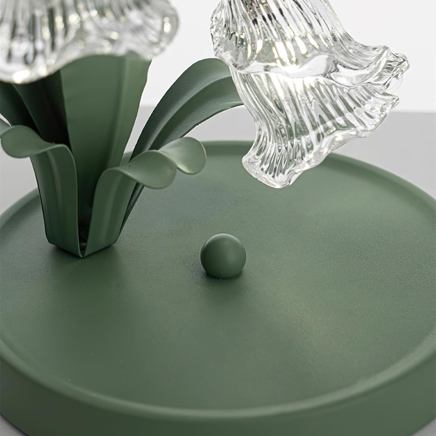 Contemporary Glass Table Lamp With USB Power for Living Room and Bedroom — Greenwich Home & Living