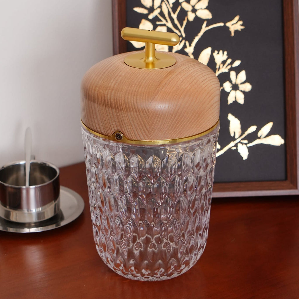 Contemporary Glass Table Lamp With Adjustable Color Temperature — Greenwich Home & Living