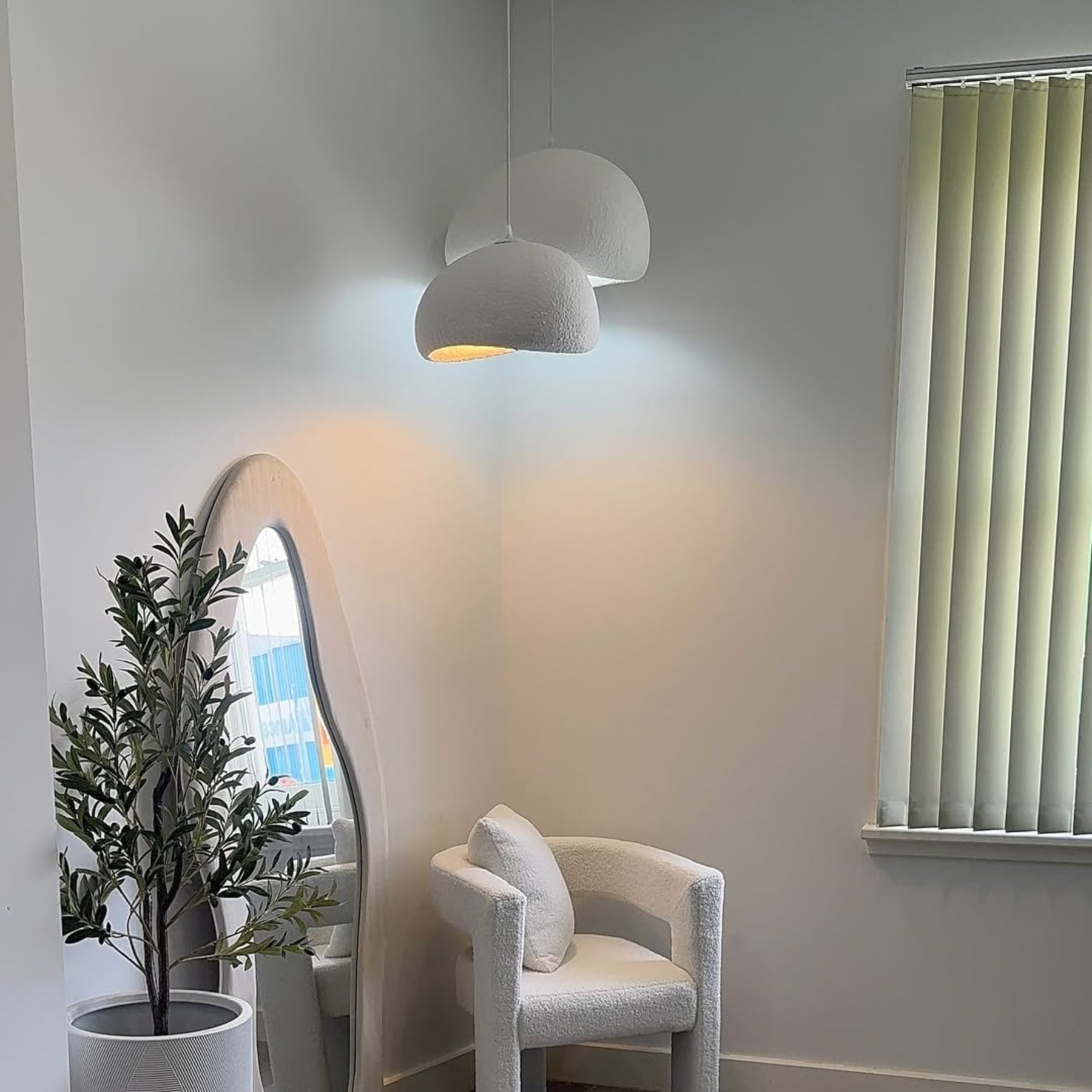Minimalist Polystyrene Pendant Light for Living Room and Dining Room — Greenwich Home & Living