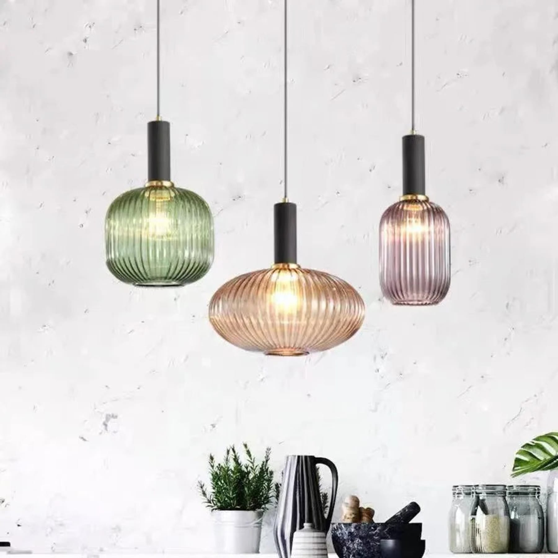 Contemporary Glass Pendant Light for Living and Dining Rooms — Greenwich Home & Living