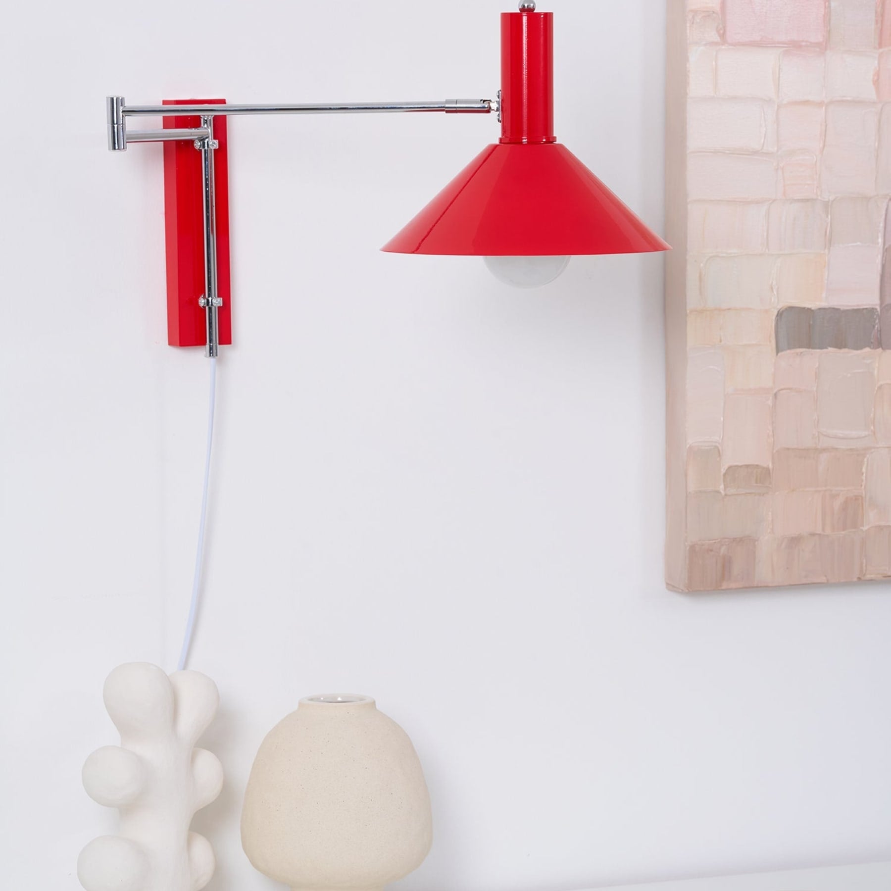 Retro Metal Wall Light With Tri-Color Lighting for Bedroom — Greenwich Home & Living