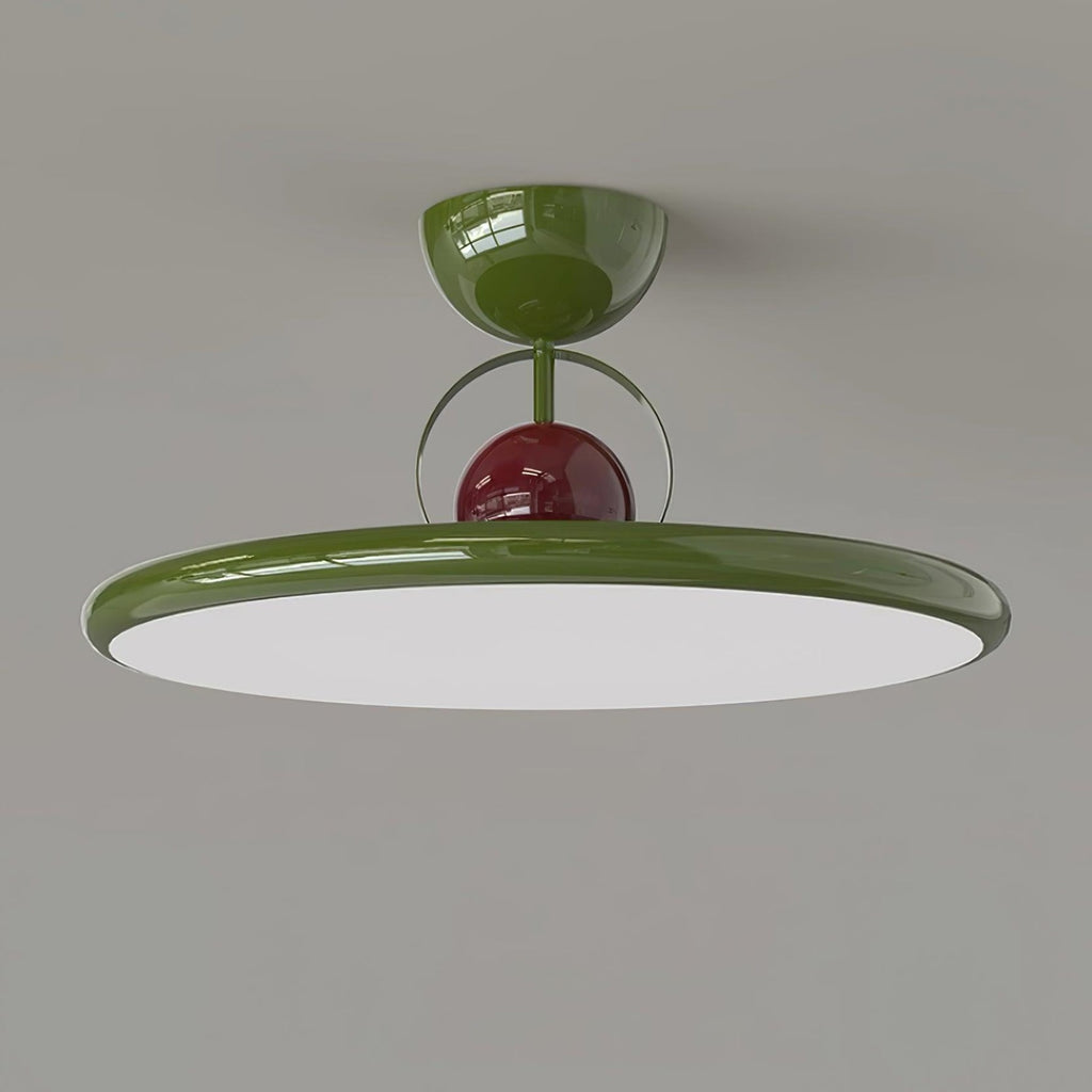 Retro Iron and Acrylic Semi-Flush Ceiling Light With Dimmable Color — Greenwich Home & Living