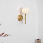 Contemporary Iron and Glass Wall Light With Dual Color Temperature — Greenwich Home & Living