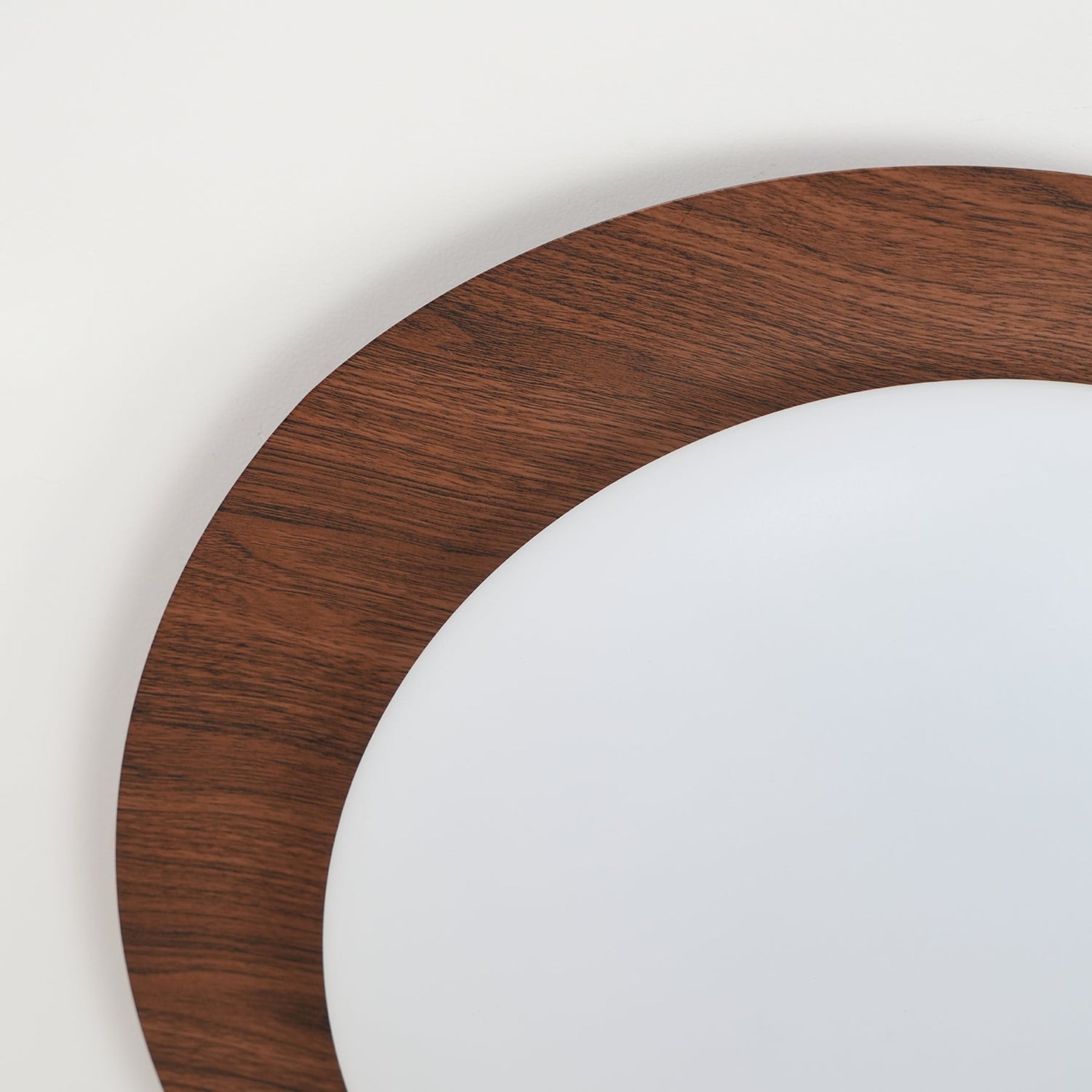 Scandinavian Wood Flush Mount Ceiling Light With Adjustable Color Temperature — Greenwich Home & Living