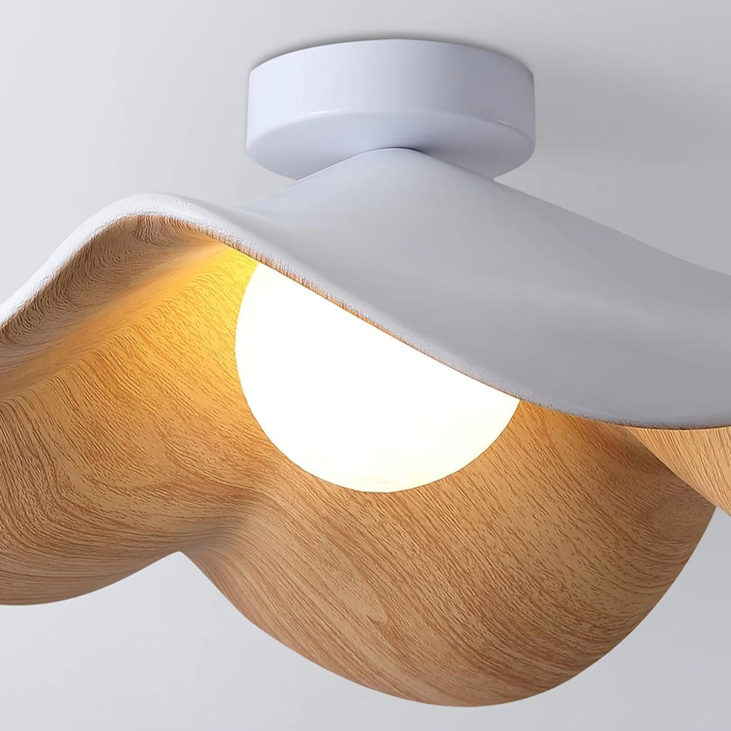 Scandinavian Resin Ceiling Light With Three-Color Light for Living Room — Greenwich Home & Living