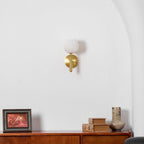 Contemporary Iron and Glass Wall Light With Dual Color Temperature — Greenwich Home & Living