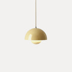 Modern Metal Pendant Light With Adjustable Color Temperature in Turmeric — Greenwich Home & Living