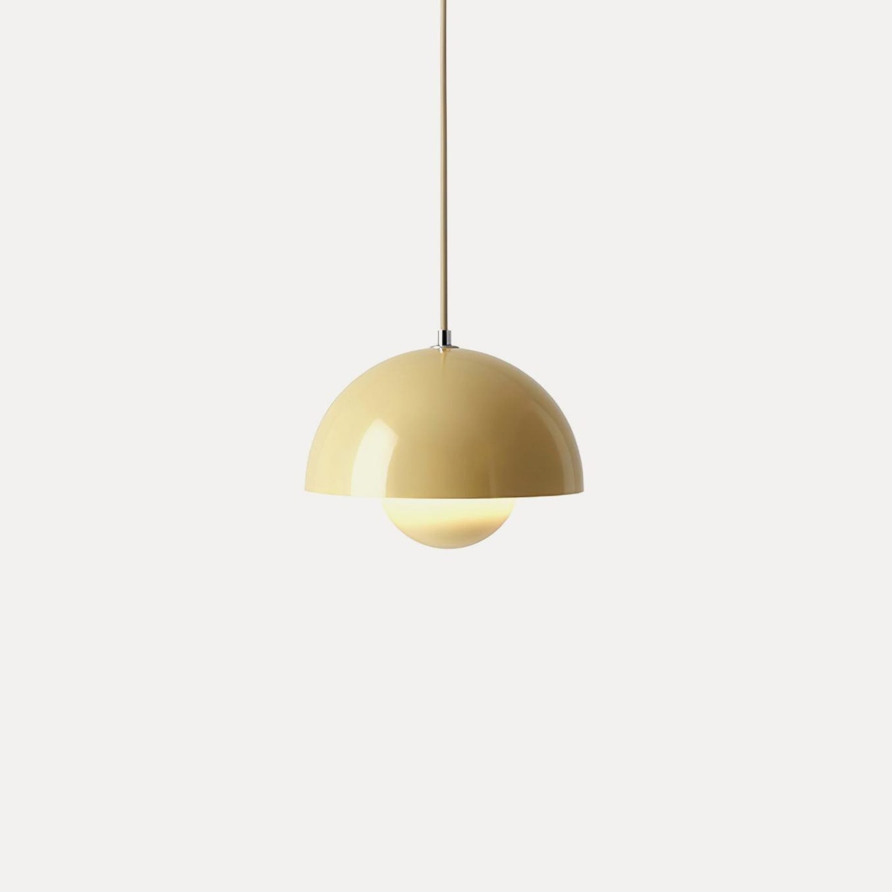 Modern Metal Pendant Light With Adjustable Color Temperature in Turmeric — Greenwich Home & Living