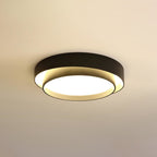 Minimalist Metal Flush Mount Ceiling Light With Bright Daylight LED in Ø19.7" x 5.5" (Ø50 x 14 cm) — Greenwich Home & Living