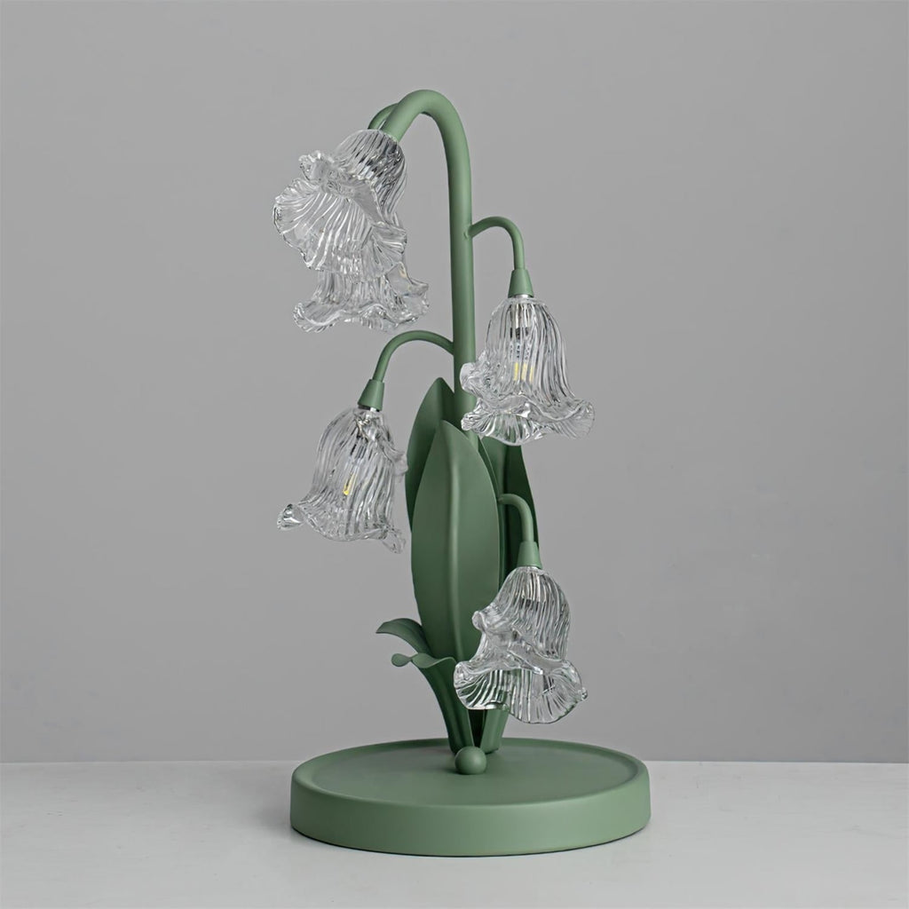 Contemporary Glass Table Lamp With USB Power for Living Room and Bedroom — Greenwich Home & Living