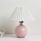 Contemporary Ceramic Table Lamp With Fabric Shade for Living Room — Greenwich Home & Living