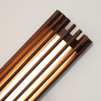 Contemporary Acrylic and Wood Wall Light With Tri-Color Lighting — Greenwich Home & Living