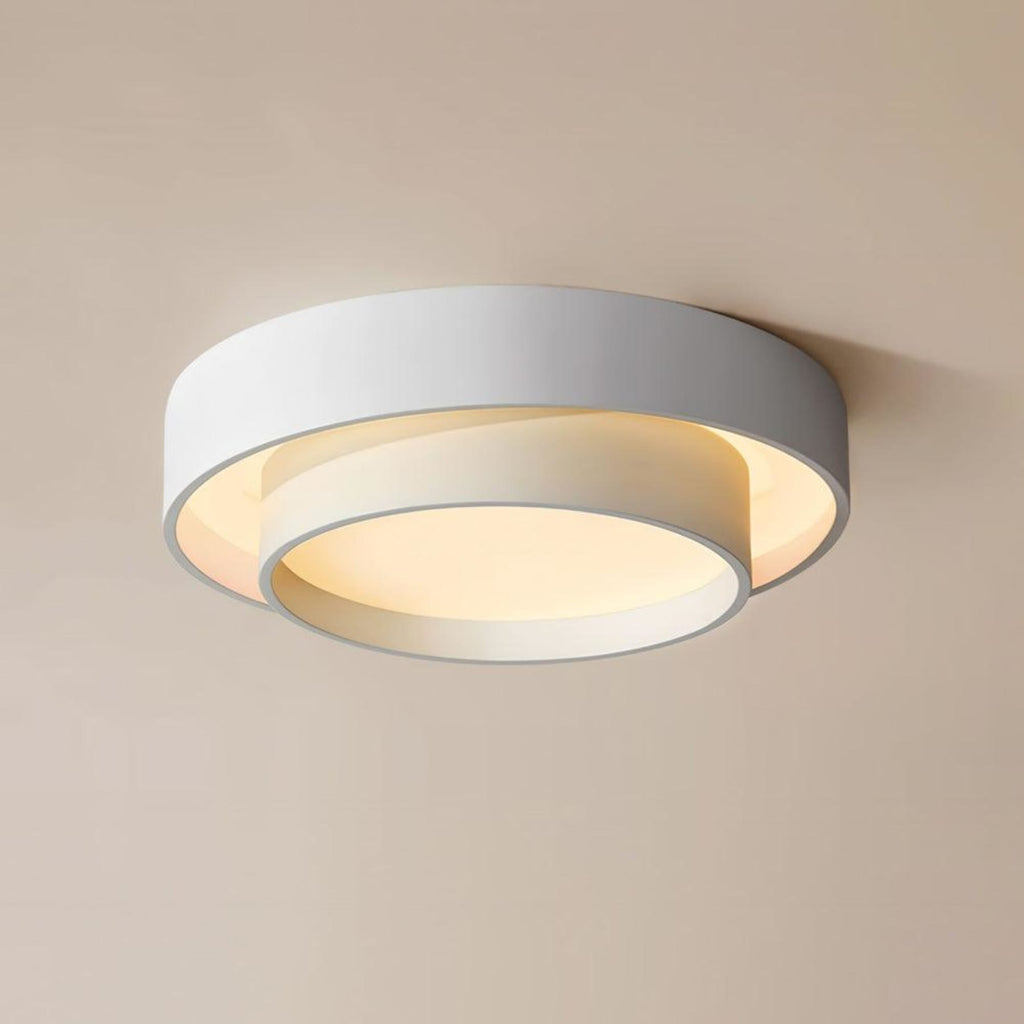 Minimalist Metal Flush Mount Ceiling Light With Bright Daylight LED — Greenwich Home & Living