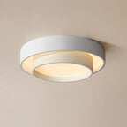 Minimalist Metal Flush Mount Ceiling Light With Bright Daylight LED — Greenwich Home & Living