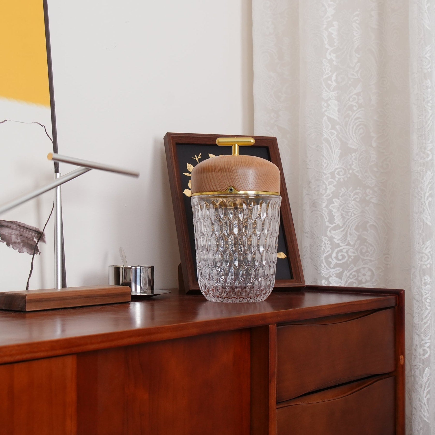 Contemporary Glass Table Lamp With Adjustable Color Temperature — Greenwich Home & Living