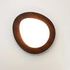 Scandinavian Wood Flush Mount Ceiling Light With Adjustable Color Temperature — Greenwich Home & Living
