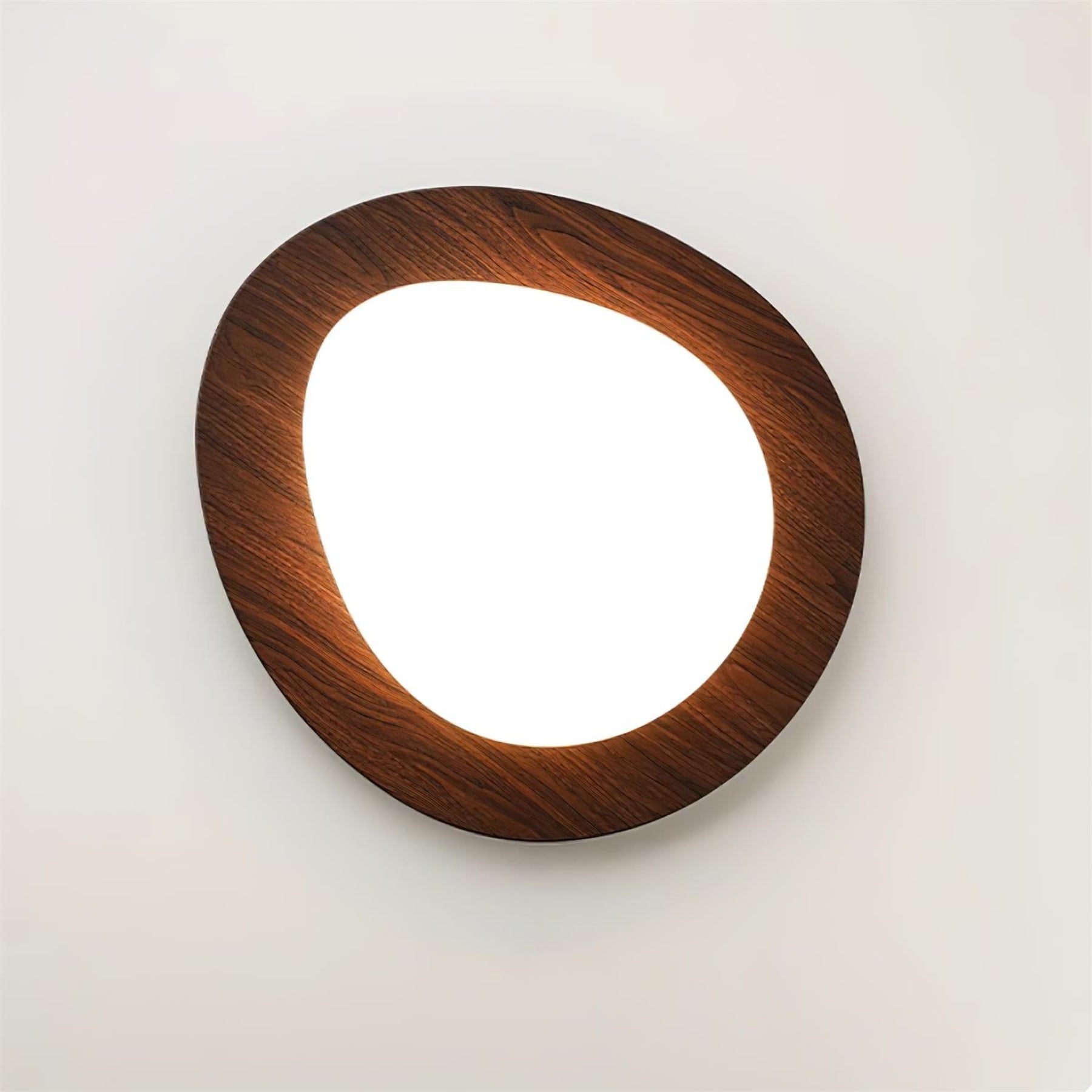 Scandinavian Wood Flush Mount Ceiling Light With Adjustable Color Temperature — Greenwich Home & Living