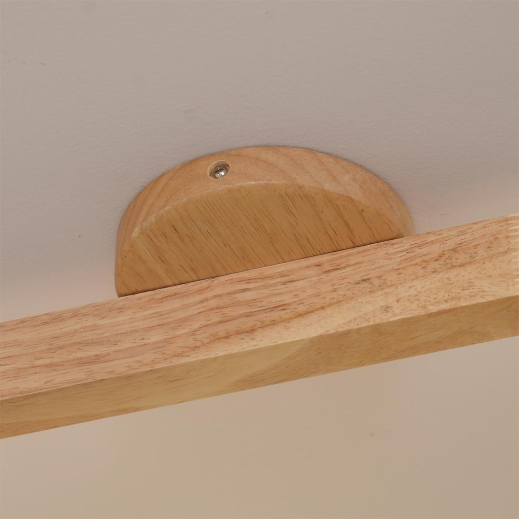 Modern Linear Walnut Wood Ceiling Light With Selectable Color Temperature — Greenwich Home & Living