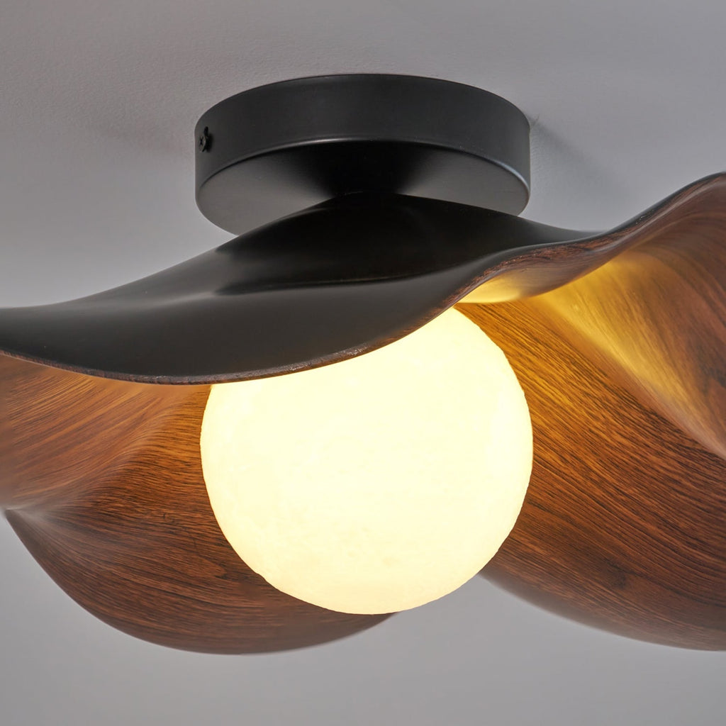Scandinavian Resin Ceiling Light With Three-Color Light for Living Room — Greenwich Home & Living