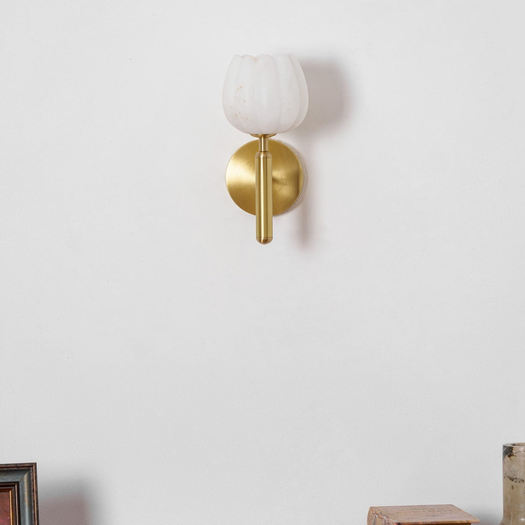 Contemporary Iron and Glass Wall Light With Dual Color Temperature — Greenwich Home & Living