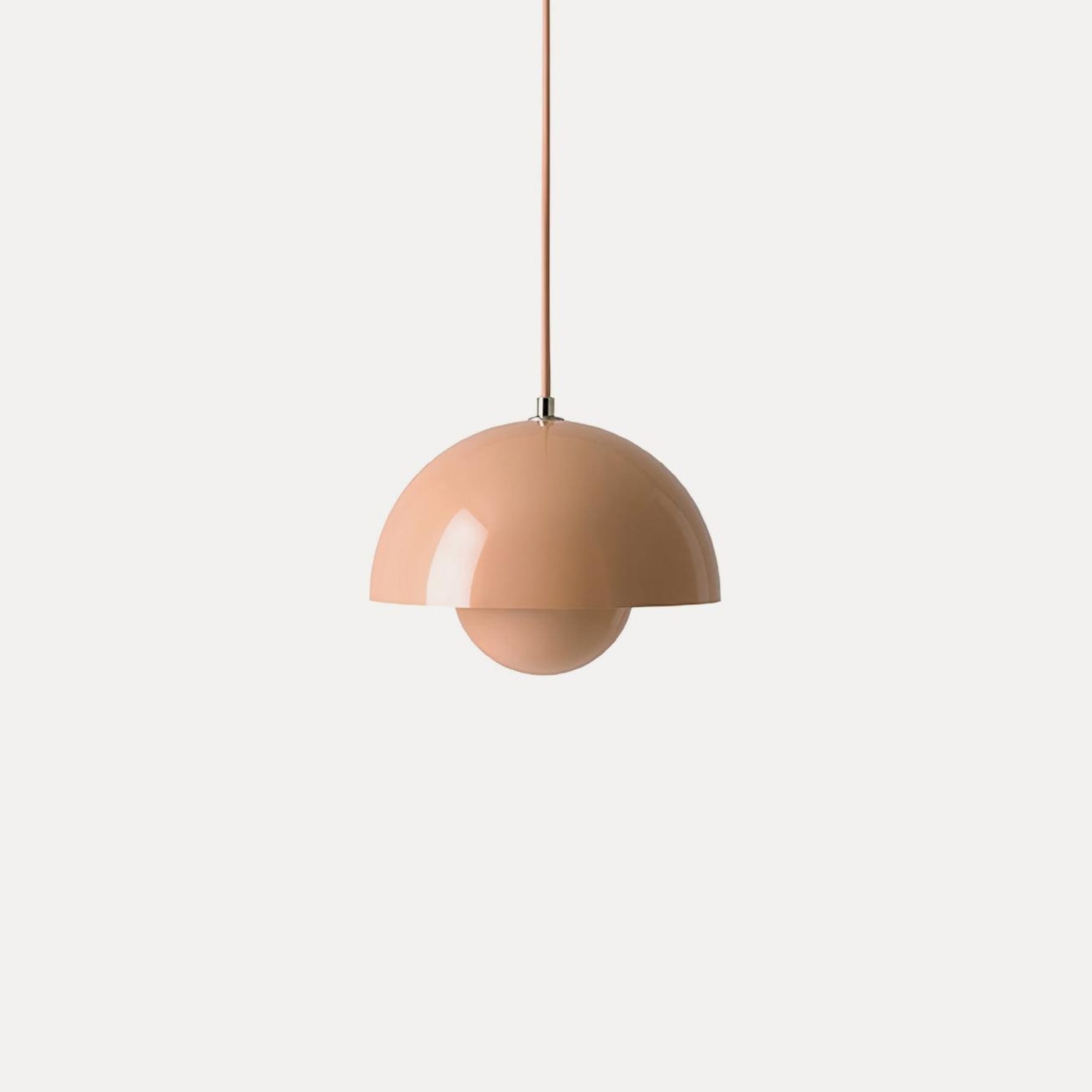 Modern Metal Pendant Light With Adjustable Color Temperature in Orange — Greenwich Home & Living