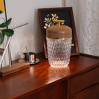 Contemporary Glass Table Lamp With Adjustable Color Temperature — Greenwich Home & Living