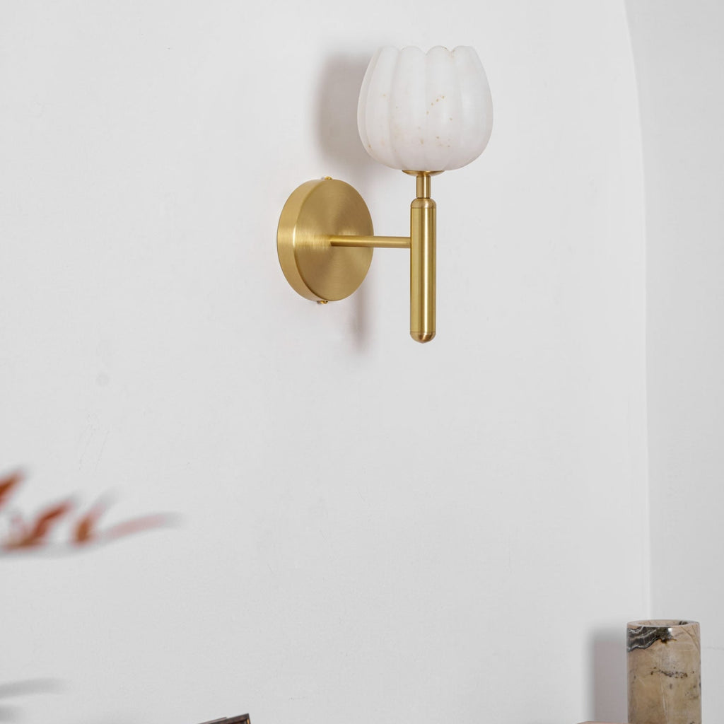 Contemporary Iron and Glass Wall Light With Dual Color Temperature — Greenwich Home & Living