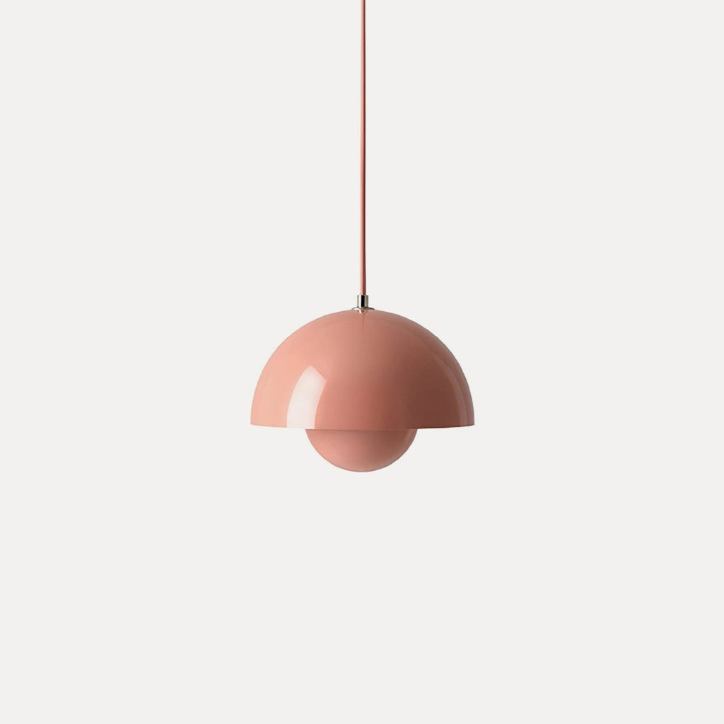 Modern Metal Pendant Light With Adjustable Color Temperature in Pink — Greenwich Home & Living