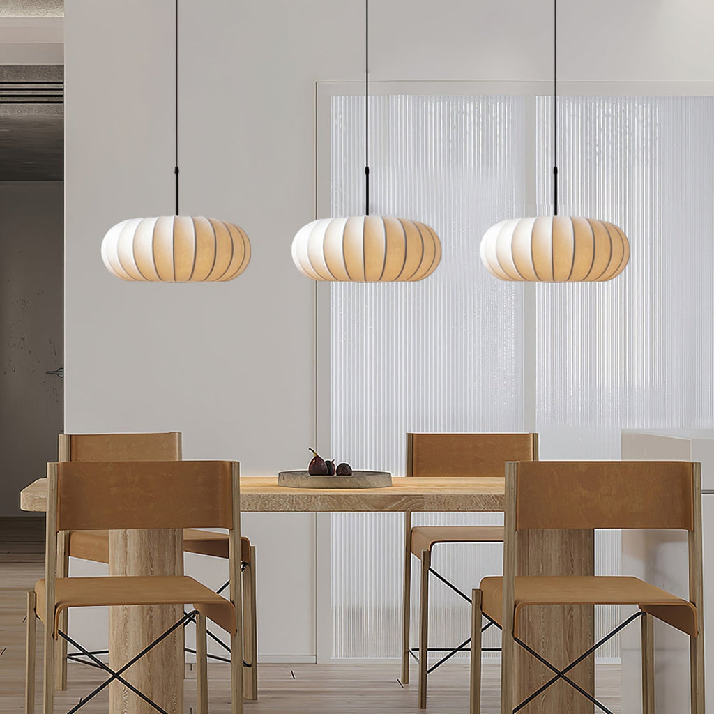 Modern Silk Fabric Pendant Light With Adjustable Color Temperature — Greenwich Home & Living