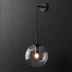 Modern Wrought Iron Wall Light for Living Room and Bedroom in Black — Greenwich Home & Living