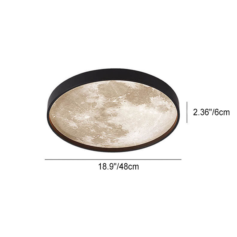 Modern Metal Flush Mount Ceiling Light With Remote Dimming — Greenwich Home & Living